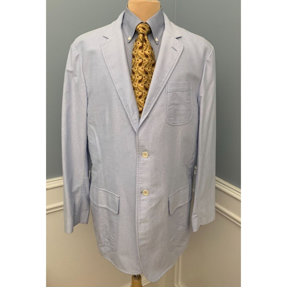 Polo Ralph Lauren Blazer Mens XL Unconstructed Cotton Patch Pocket Preppy Jacket